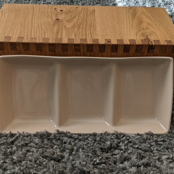 3 section serving dish - Picture 3 of 3